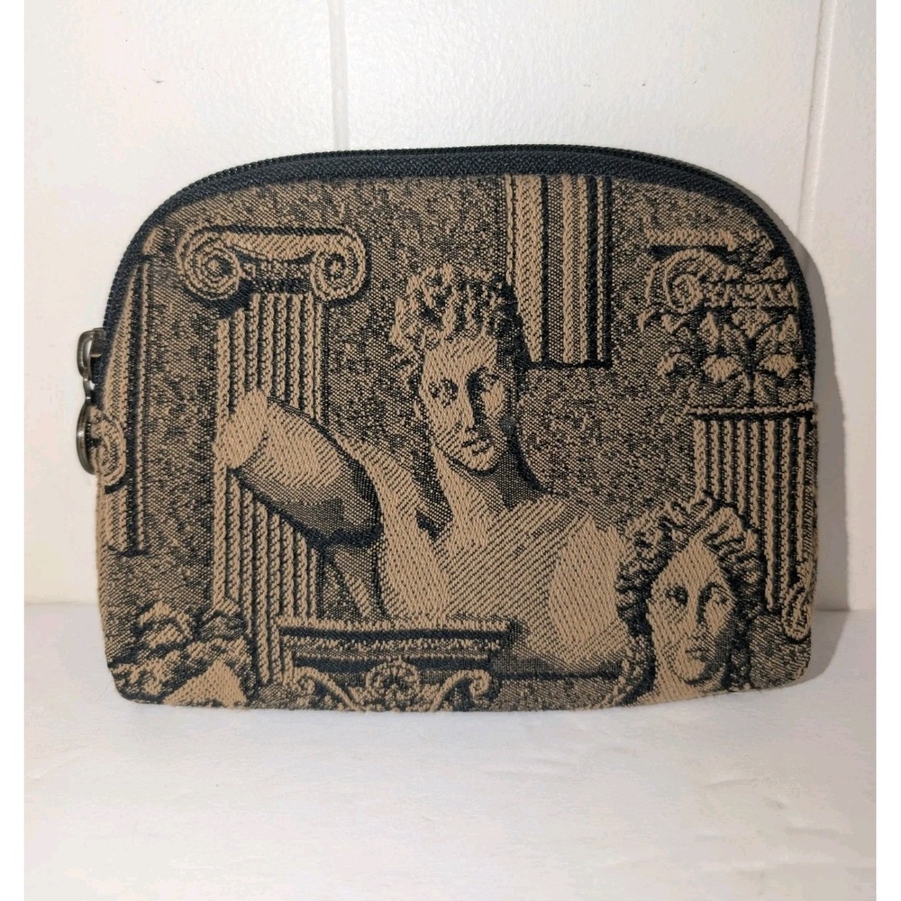 Vintage Caesars Palace Las Vegas Tapestry Pouch Greco-Roman Motif Made in USA